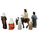 Entrance of Jesus into Jerusalem set for 10 cm painted resin for Easter Creche s9