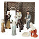 Scène de l'entrée de Jésus à Jérusalem 10 cm résine peinte crèche de Pâques s7