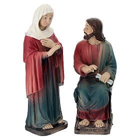 Set transfiguración agua vino 10 cm resina pintada nacimiento pascual