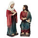 Set tramutazione dell'acqua in vino 10 cm resina dipinta presepe pasquale s2