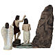 Set battesimo di Gesù 10 cm resina dipinta presepe pasquale s5
