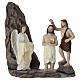 Baptism of Jesus Set 10 cm Painted Resin Easter Nativity s1