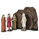 Set resurrezione di Lazzaro 10 cm resina dipinta presepe pasquale s1