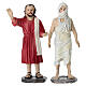 Set resurrezione di Lazzaro 10 cm resina dipinta presepe pasquale s2
