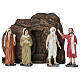 Set resurrezione di Lazzaro 10 cm resina dipinta presepe pasquale s3