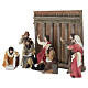 Jesus finding at the temple for 10 cm painted resin Easter Creche s3