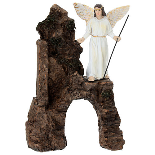 Flucht nach Ägypten Set 10 cm aus bemaltem Harz für Osterkrippe 4