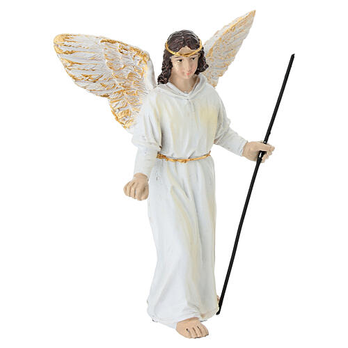 Flucht nach Ägypten Set 10 cm aus bemaltem Harz für Osterkrippe 6