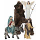 Set fuga in Egitto 10 cm resina dipinta presepe pasquale s1