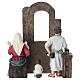 Ensemble Sainte Famille à l'atelier du menuisier en résine peinte 10 cm crèche de Pâques s7