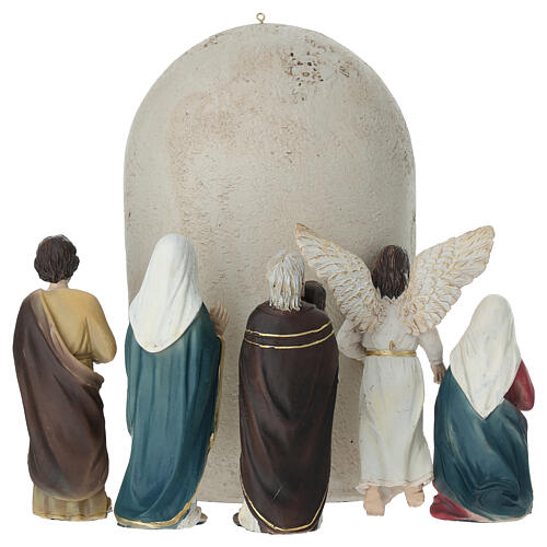 Set Darstellung Jesus im Tempel 10 cm mit handbemalten Harzfiguren für Osterkrippe 7