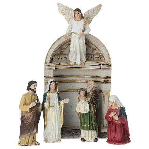 Set presentazione Gesù al tempio 10 cm resina dipinta presepe pasquale 1
