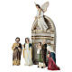 Set presentazione Gesù al tempio 10 cm resina dipinta presepe pasquale s2