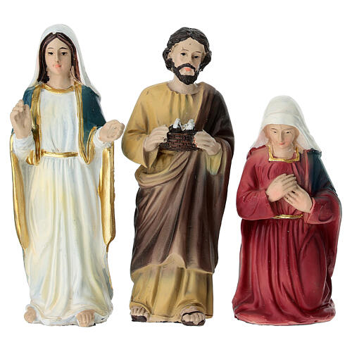 Presentation Set of Jesus at the Temple 10 cm, Painted Resin Easter Nativity 5