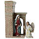 Set annunciazione Beata Vergine Maria 10 cm resina dipinta presepe pasquale s1