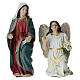 Set annunciazione Beata Vergine Maria 10 cm resina dipinta presepe pasquale s3