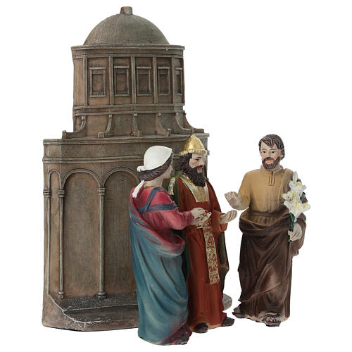 Hochzeitsset von Maria und Josef 10 cm mit bemalten Harzfiguren für die Osterkrippe 4