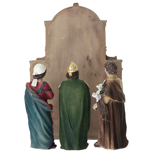 Set sposalizio di Maria e Giuseppe 10 cm resina dipinta presepe pasquale 6