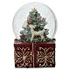 Glass Snow Globe with Decorated Christmas Tree and Fawn 11cm s3