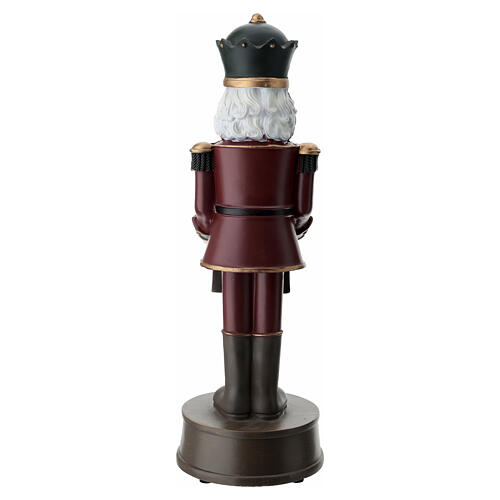 Casse-noisette avec sapin de Noël rouge foncé 35 cm 4