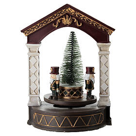 Nutcracker with Christmas tree music box, 20x15x15 cm