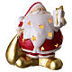 Santa Claus candle holder, 6 in, porcelain s1