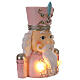 Generale schiaccianoci mezzobusto rosa lucine 20 cm s3
