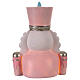 Generale schiaccianoci mezzobusto rosa lucine 20 cm s5