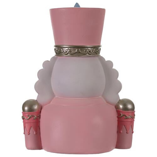 Generale schiaccianoci mezzobusto rosa led 30 cm 4