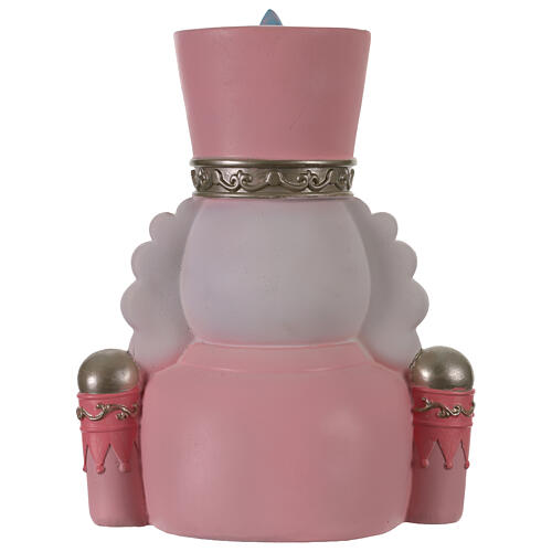 Dziadek do orzechów, popiersie różowe LED, 30 cm 5