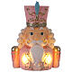 Dziadek do orzechów, popiersie różowe LED, 30 cm s1