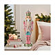 Generale schiaccianoci rosa resina 60 cm  s2