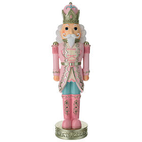 Quebra-nozes general cor-de-rosa em resina 60 cm