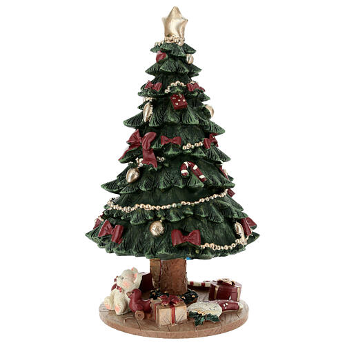 Boîte à musique sapin de Noël avec cadeaux 20 cm 2