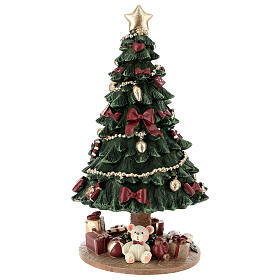 Carillon albero di Natale con doni 20 cm