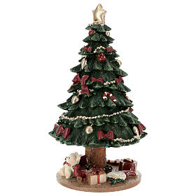 Carillon albero di Natale con doni 20 cm
