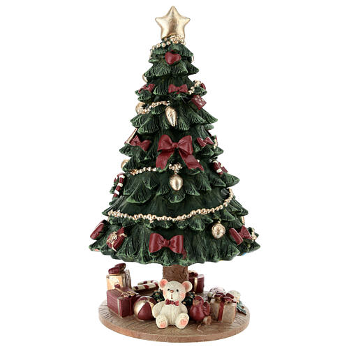 Carillon albero di Natale con doni 20 cm 1