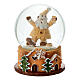 Boule à neige Père Noël en pain d'épice 10 cm s1