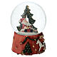 Schneekugel mit Spieluhr – Weihnachtsmann und Baum, 15 cm s4