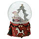 Christmas Snow Globe Music Box with Santa Claus and Tree 15 cm s2