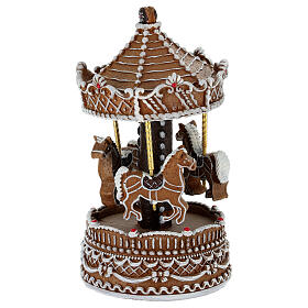 Carillon giostra di cavalli marzapane 20 cm