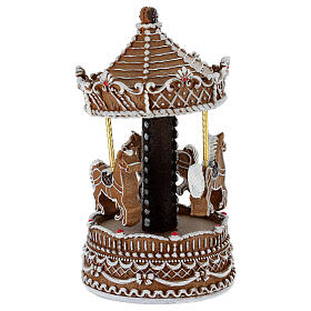 Carillon giostra di cavalli marzapane 20 cm