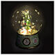 Boule à neige boîte à musique sapin de Noël et bonhomme de neige LED 40 cm s4