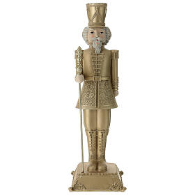 Golden resin general nutcracker, 16 in