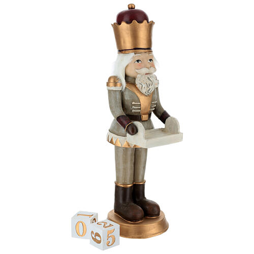 General Nutcracker Statue with Calendar, 60 cm 3