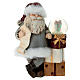 Papá Noel regalos y esfera de vidrio 20 cm s2