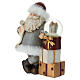 Papá Noel regalos y esfera de vidrio 20 cm s3