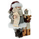Papá Noel regalos y esfera de vidrio 20 cm s4