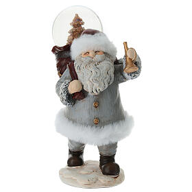 Père Noël sac de cadeaux avec boule en verre 20 cm