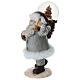 Babbo Natale sacco doni con sfera di vetro 20 cm s4